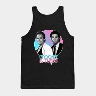 Crockett and Tubbs )( Retro Miami Vice 80s Tribute Tank Top